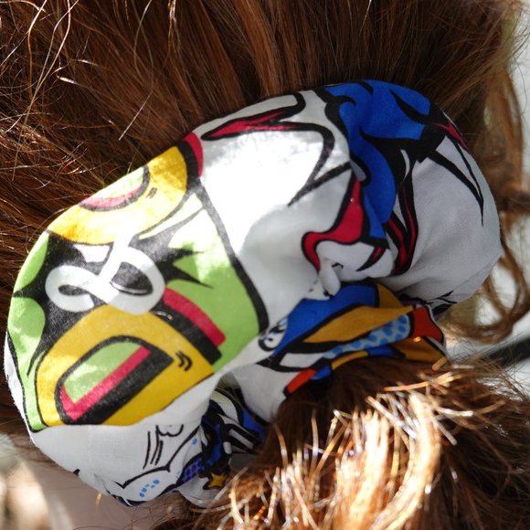 D&G Graffiti Multicolor Fabric Scrunchie (Jumbo) NEW!!! - Picture 4 of 7